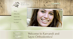 Desktop Screenshot of karvandiandsayreortho.com